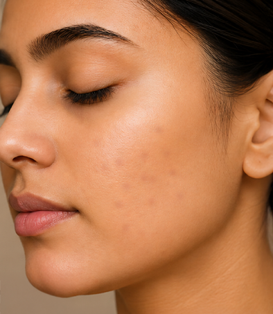 After acne treatment